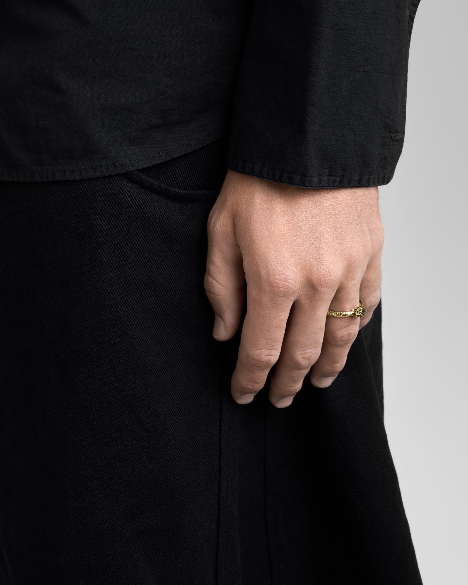 Ouroboros Ring-Rings- Gold - US4 - Ask & Embla