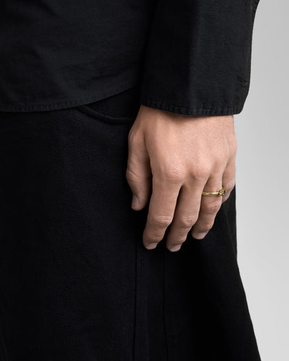 Ouroboros Ring-Rings- Gold - US4 - Ask & Embla