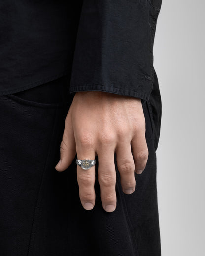 Syzygy Ring-Rings- Two-toned (Silver Base) - US5 - Ask & Embla