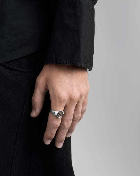 Syzygy Ring-Rings- Two-toned (Silver Base) - US5 - Ask & Embla