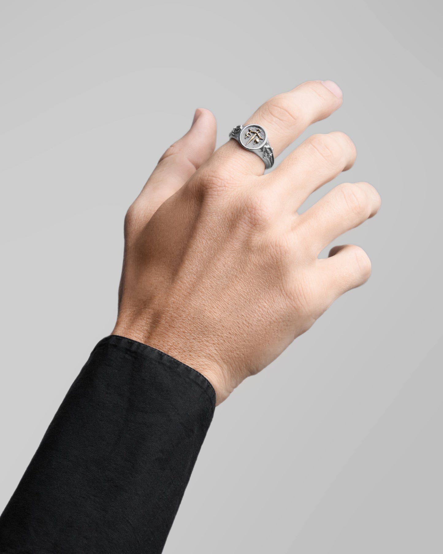 Syzygy Ring-Rings- Two-toned (Silver Base) - US5 - Ask & Embla