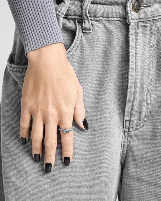 Ouroboros Ring-Rings- Gold - US4 - Ask & Embla