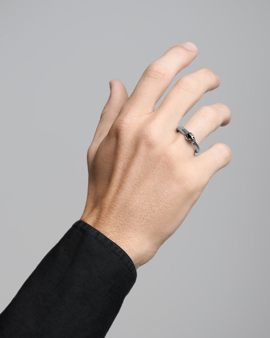 Ouroboros Ring-Rings- Gold - US4 - Ask & Embla