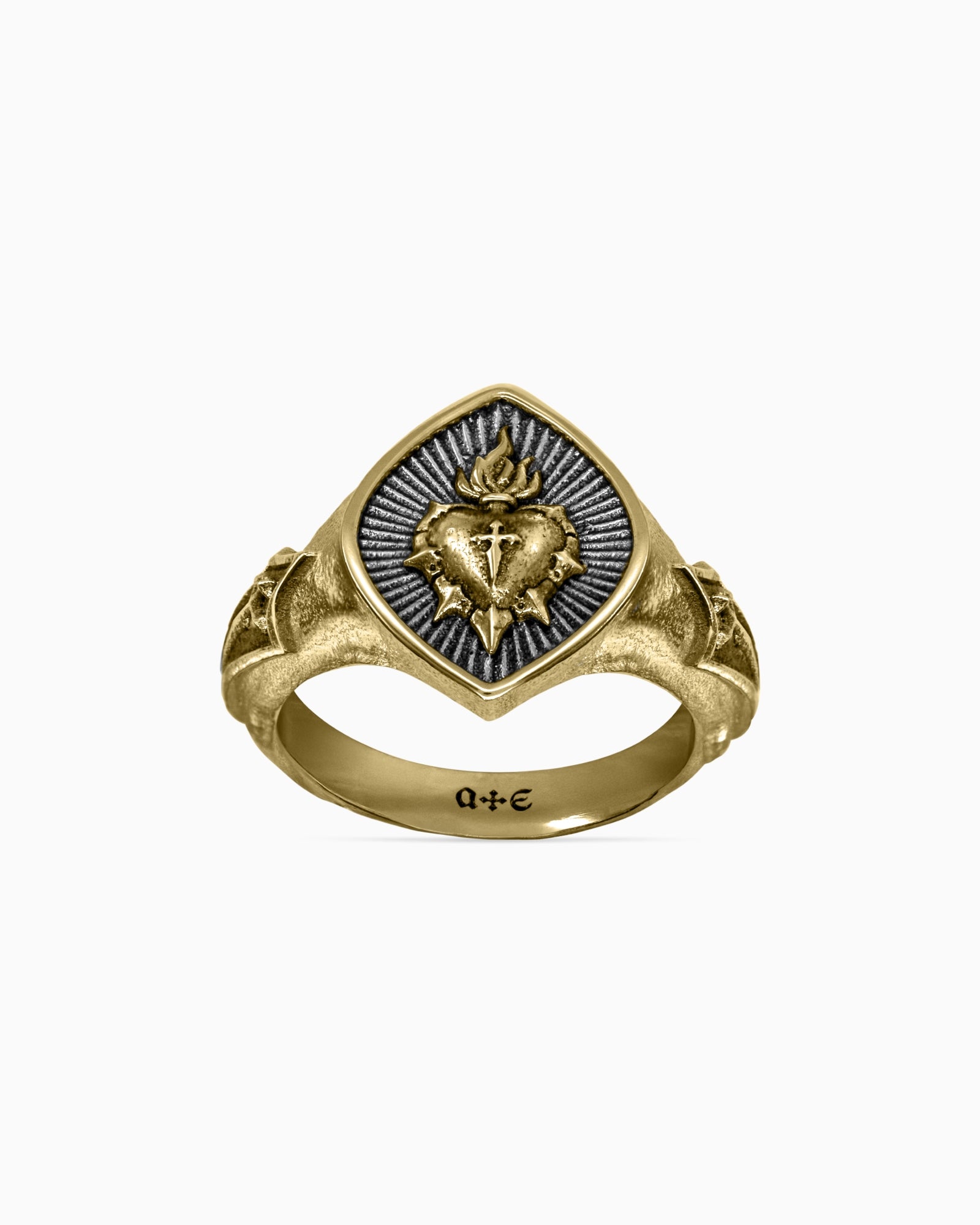 THE SACRILEGE Ring-Rings- Two-toned (Silver Base) - US4 - Ask & Embla