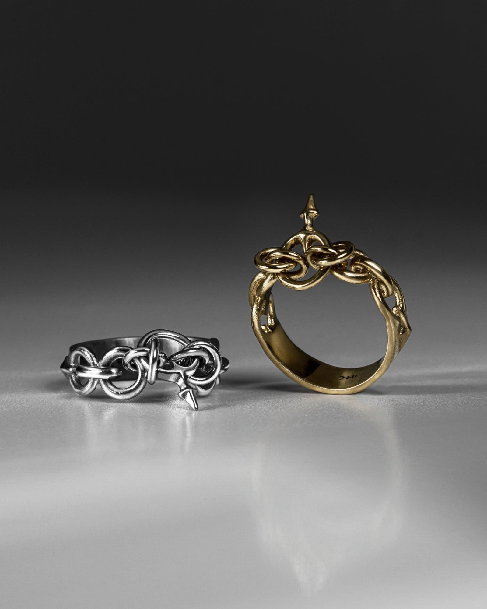 GNOSTIC BYZANTINE Ring-Rings- Silver - US5 - Ask & Embla