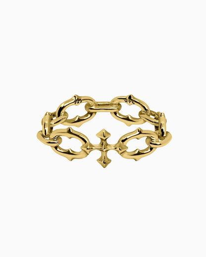 UNHOLY GRAIL Chain Ring-Rings- Gold - US4 - Ask & Embla