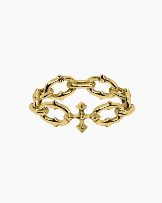 UNHOLY GRAIL Chain Ring-Rings- Gold - US4 - Ask & Embla