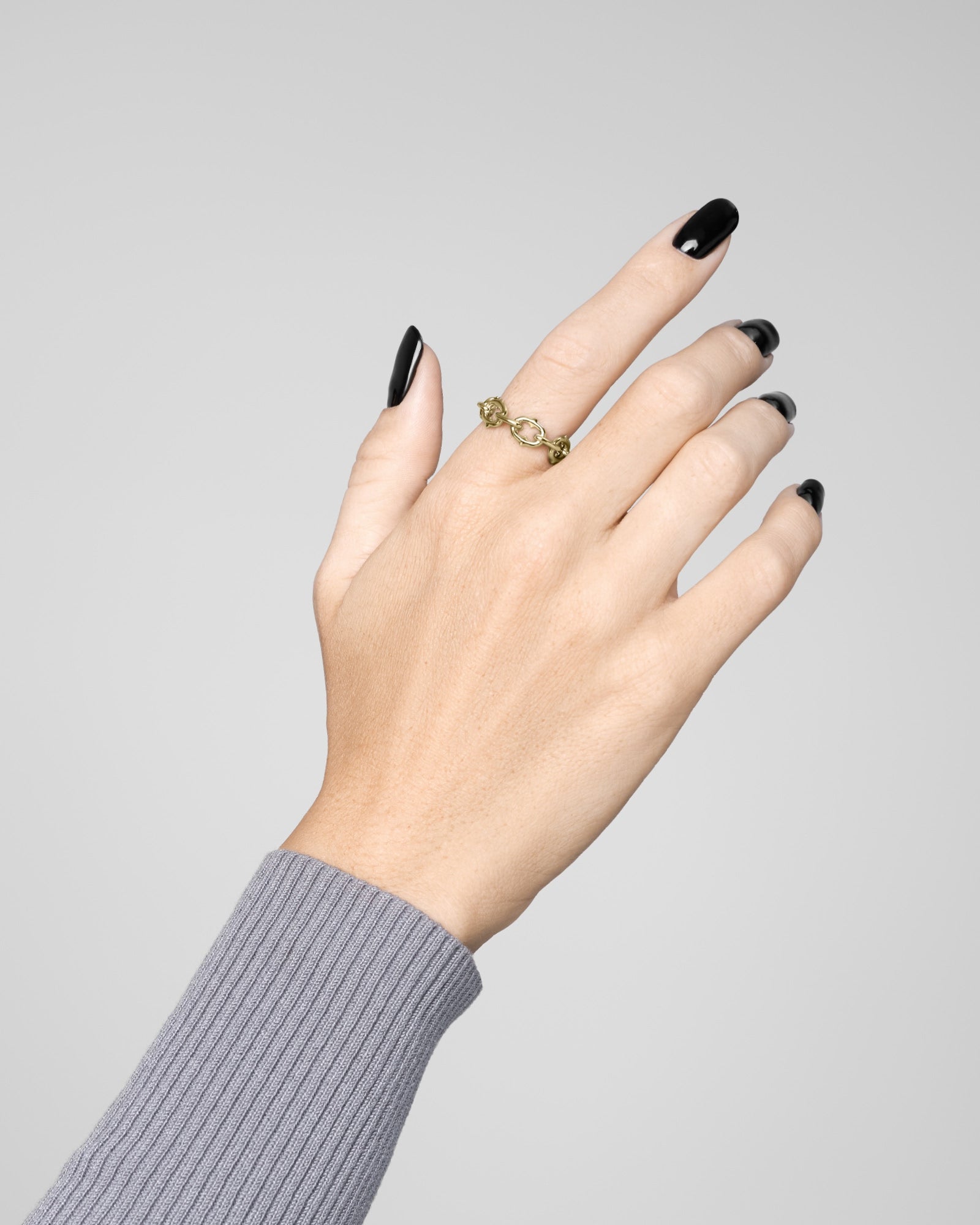 UNHOLY GRAIL Chain Ring-Rings- Gold - US4 - Ask & Embla