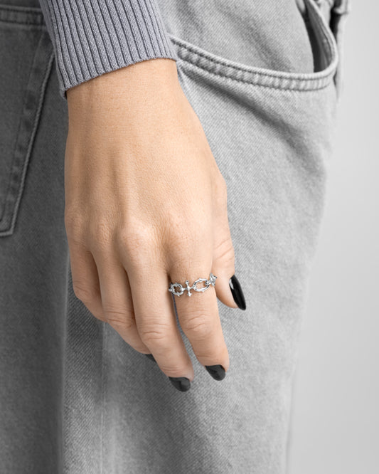 UNHOLY GRAIL Chain Ring-Rings- Gold - US4 - Ask & Embla