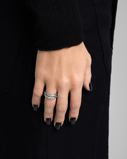 Elysian Trinity Ring-Rings- Gold - US5 - Ask & Embla