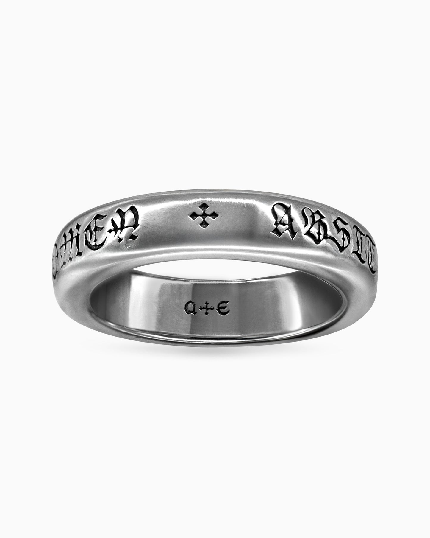 ABSIT OMEN Amulet Ring-Rings- Silver - US5 - Ask & Embla