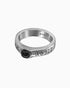 ABSIT OMEN Onyx Amulet Ring-Rings- Silver - US5 - Ask & Embla