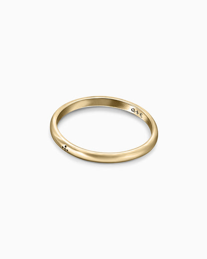 Halo Ring - Slim-Rings- Gold - US5 - Ask & Embla
