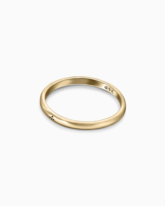 Halo Ring - Slim-Rings- Gold - US5 - Ask & Embla