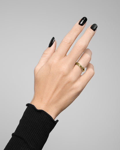 Halo Ring - Regular-Rings- Gold - US5 - Ask & Embla