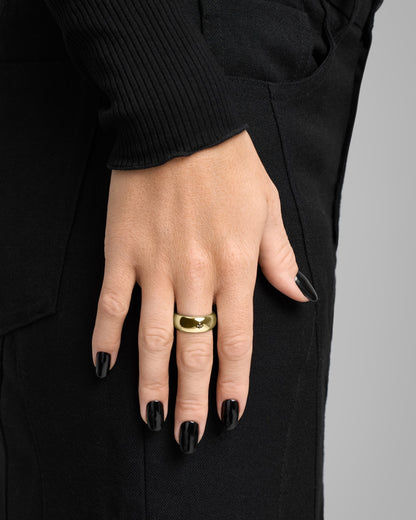 Halo Ring - Bold-Rings- Gold - US5 - Ask & Embla