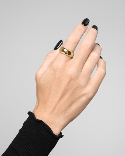 Halo Ring - Bold-Rings- Gold - US5 - Ask & Embla