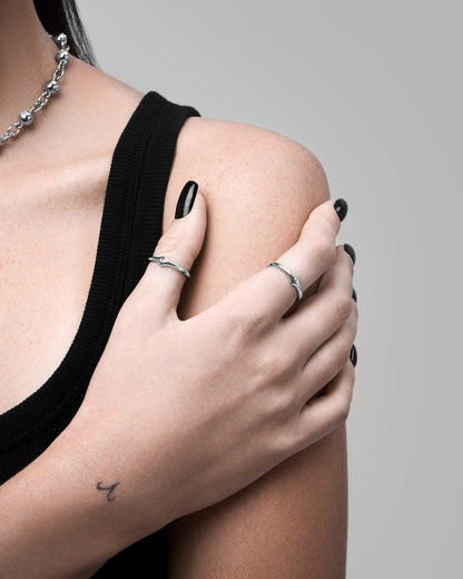 Mercy Ring-Rings- Silver - US4 - Ask & Embla