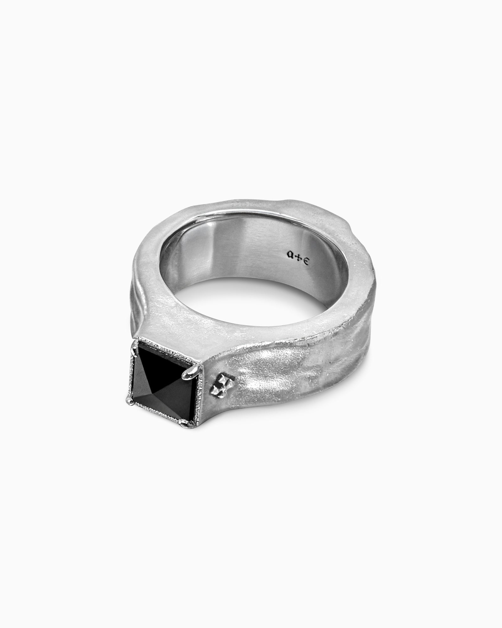 BLACK CASTLE Ring-Rings- Silver - US6 - Ask & Embla