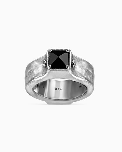 BLACK CASTLE Ring-Rings- Silver - US6 - Ask & Embla