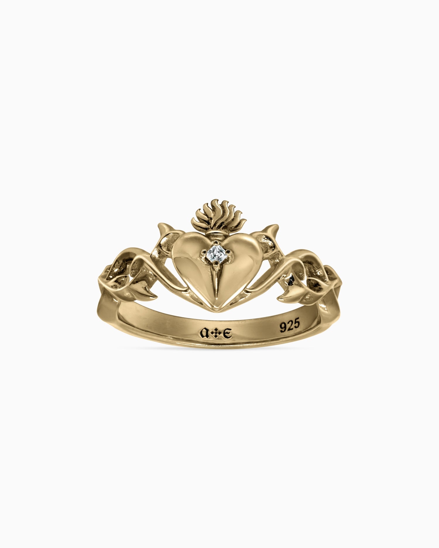 The Sacrament Claddagh Ring-Rings- Gold - US6 - Ask & Embla