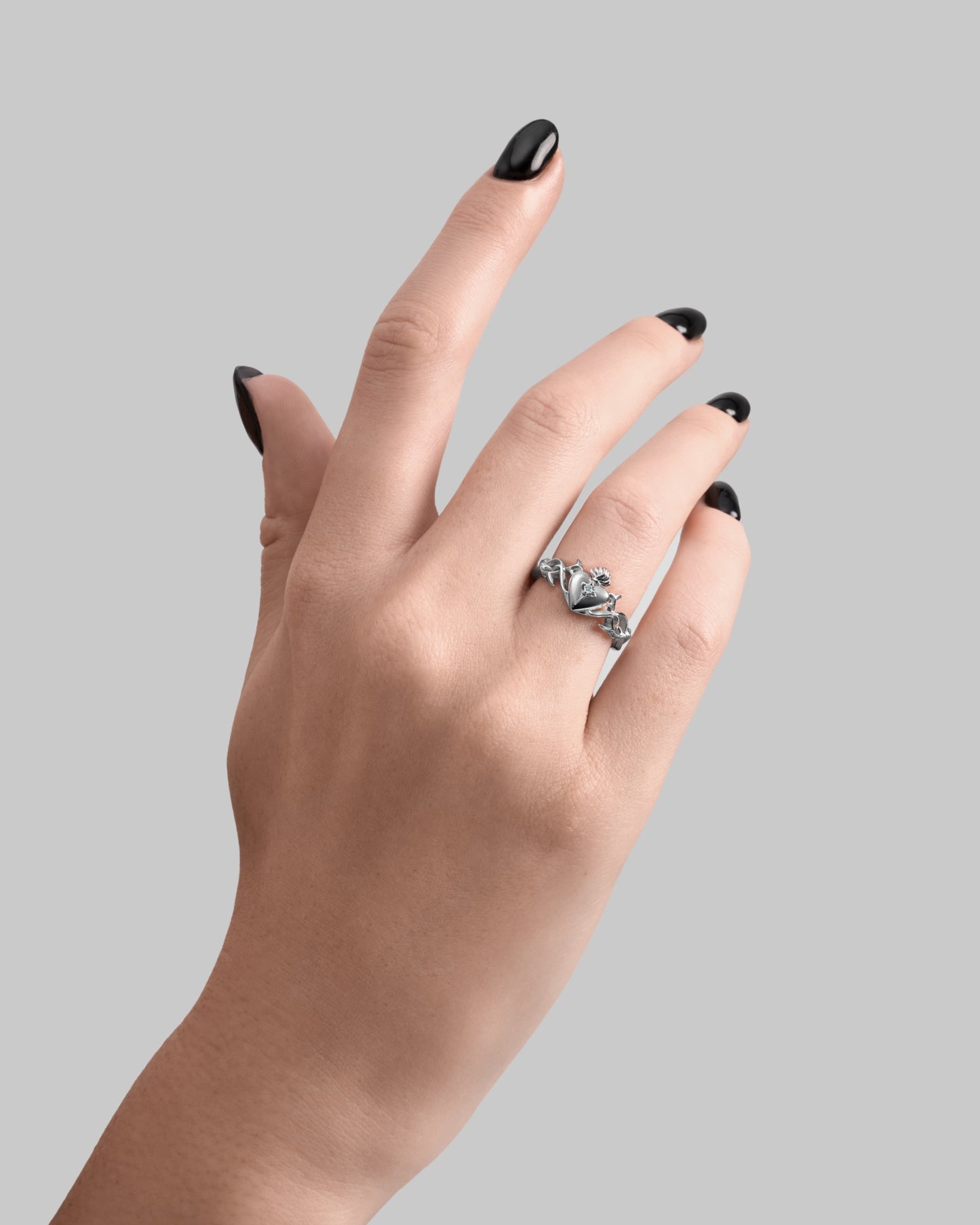 The Sacrament Claddagh Ring and The Sacrament Claddagh Band Ring-Rings- - - Ask & Embla