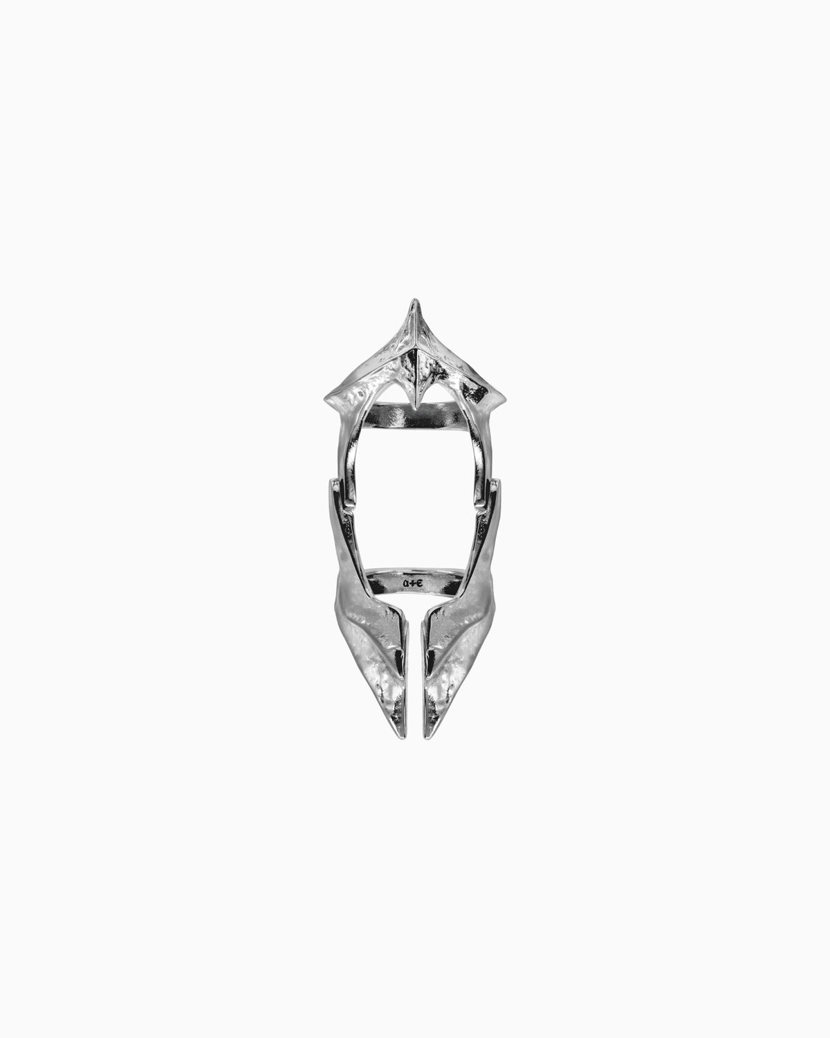 Vertebrae nail ring and Vertebrae armour ring bundle-Rings- - - Ask & Embla
