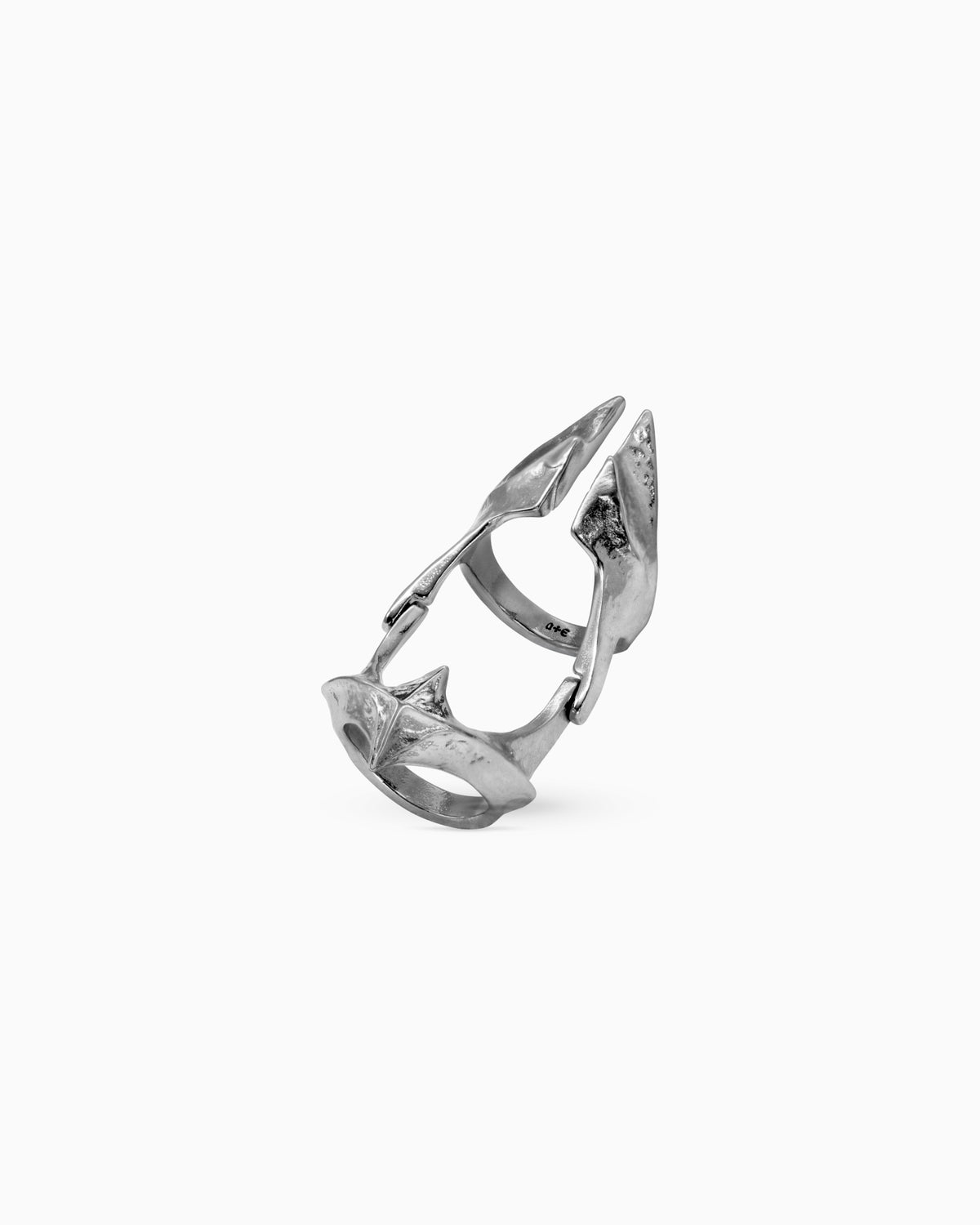 Vertebrae armour ring-Rings- Silver - US6 - Ask & Embla