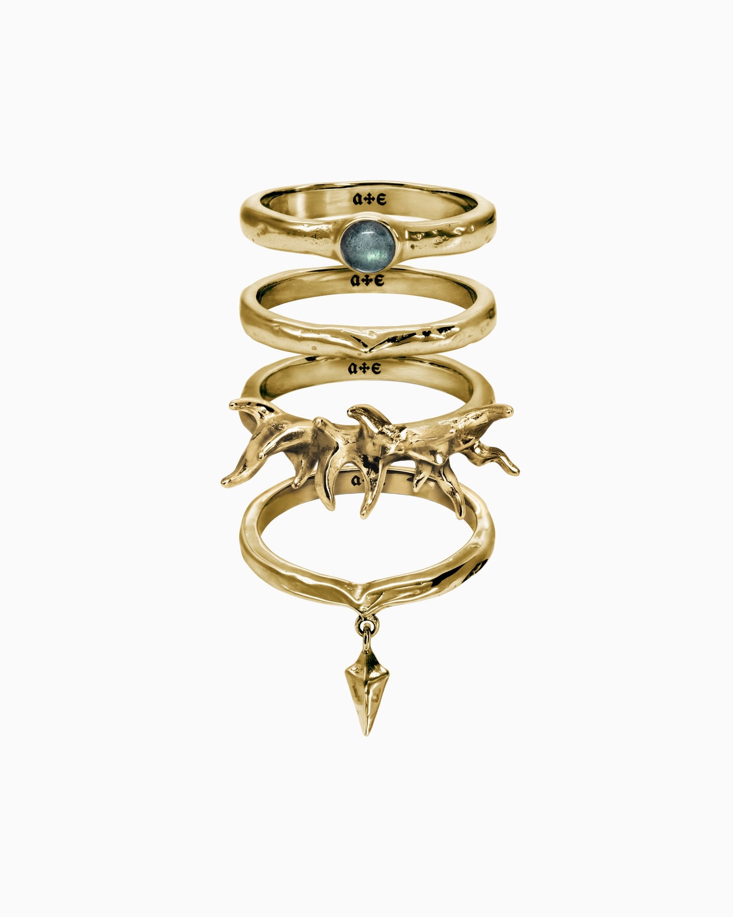 Nymph ring set-Rings- Gold - US6 - Ask & Embla