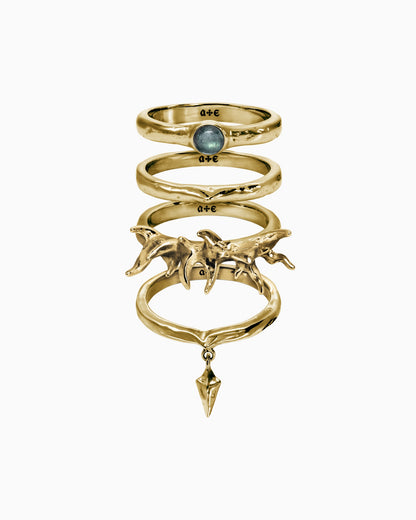 Nymph ring set-Rings- Gold - US6 - Ask & Embla