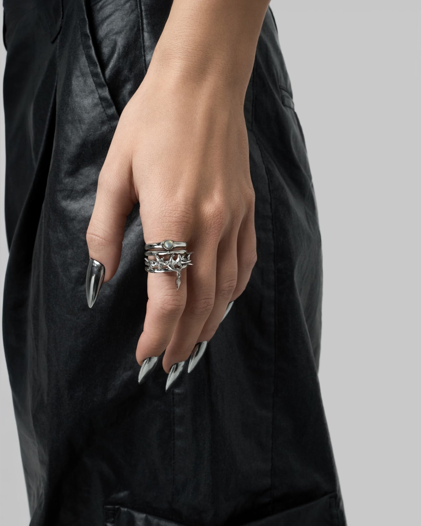 Nymph ring set-Rings- Gold - US6 - Ask & Embla
