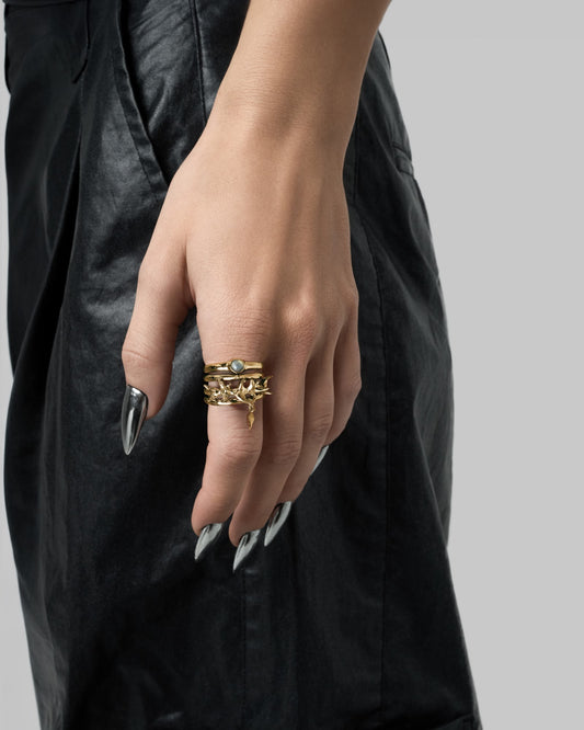 Nymph ring set-Rings- Gold - US6 - Ask & Embla