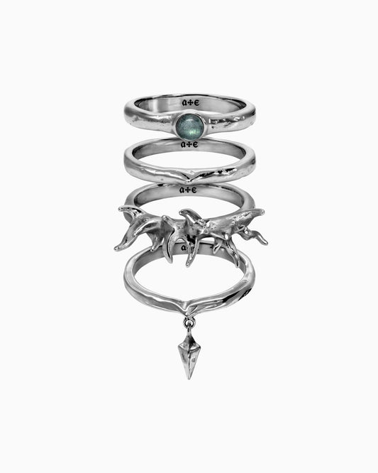 Nymph ring set-Rings- Silver - US6 - Ask & Embla