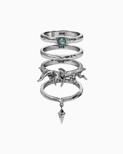Nymph ring set-Rings- Gold - US6 - Ask & Embla