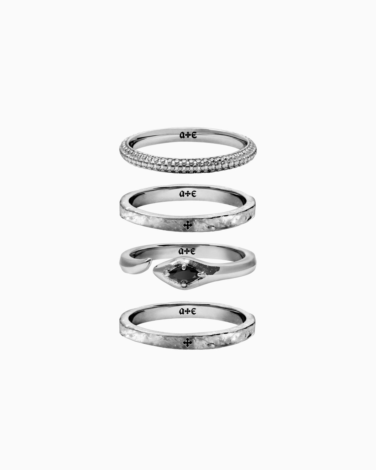 Sin serpent ring set