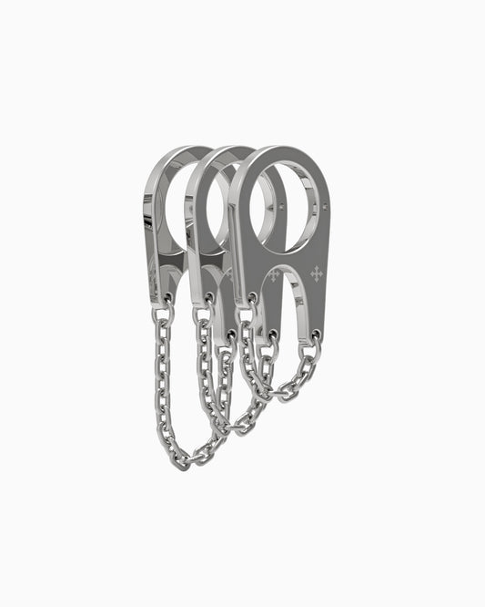 Circuit Lobe Cuffs™-Lobe Cuffs™- Silver - 8mm - Ask & Embla