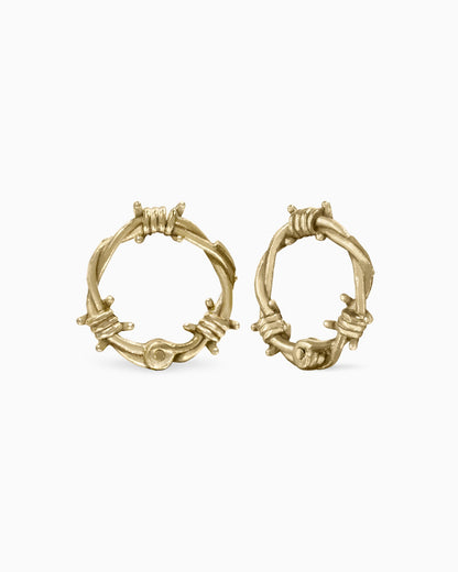 Creed Barbed Wire Ring Stacks-Ring Stacks- Gold - 8mm - Ask & Embla