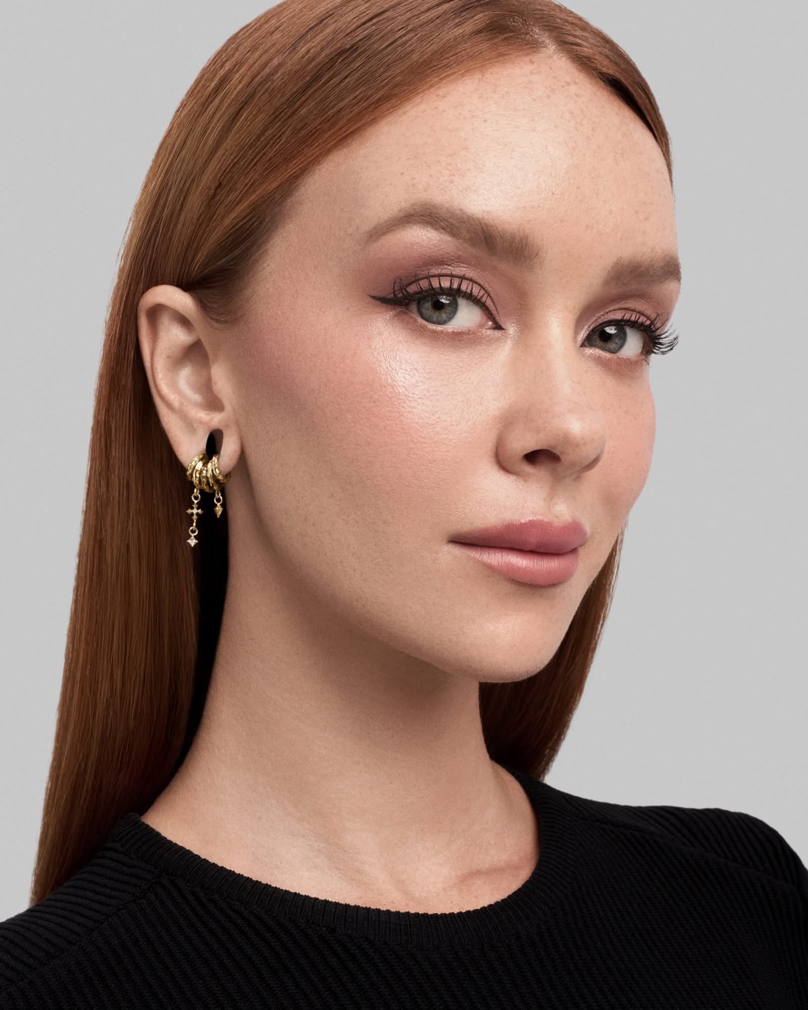 Sigil Charm ring stack-Ring Stacks- Gold - 6mm - Ask & Embla