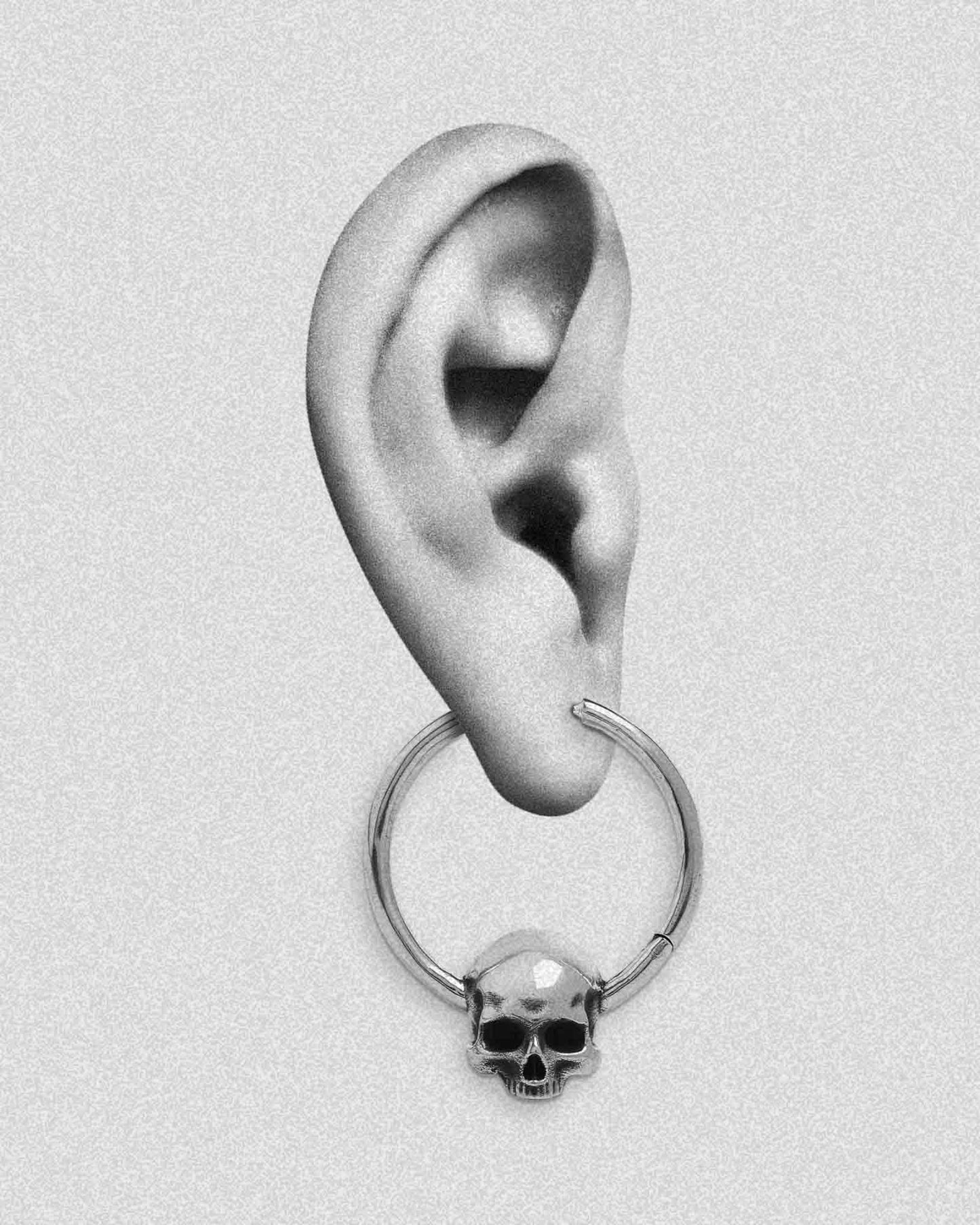 Cranium Hoop Earrings