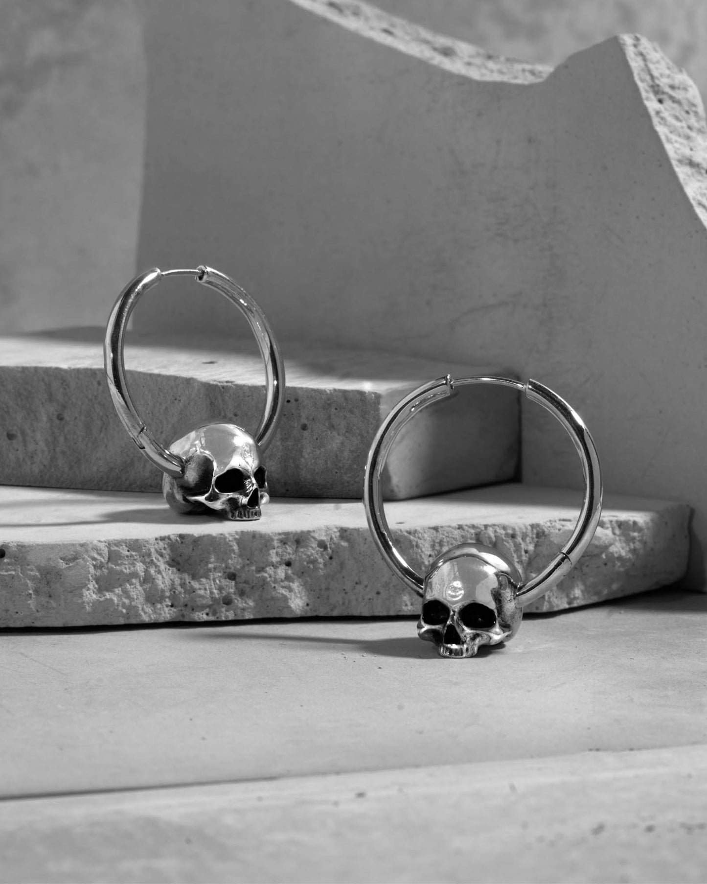 Cranium Hoop Earrings