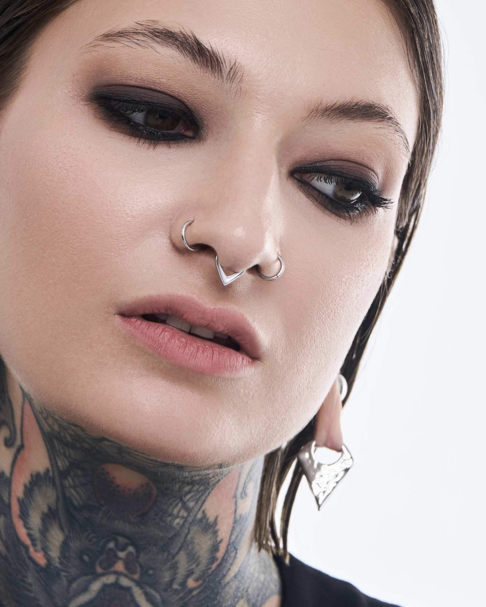 16 Gauge 16g 12mm Septum Ring 1PCS 16G Surgical Steel Nose Septum