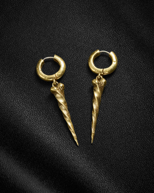 Moonrise Earrings-Ear Dangles- Gold - - Ask & Embla