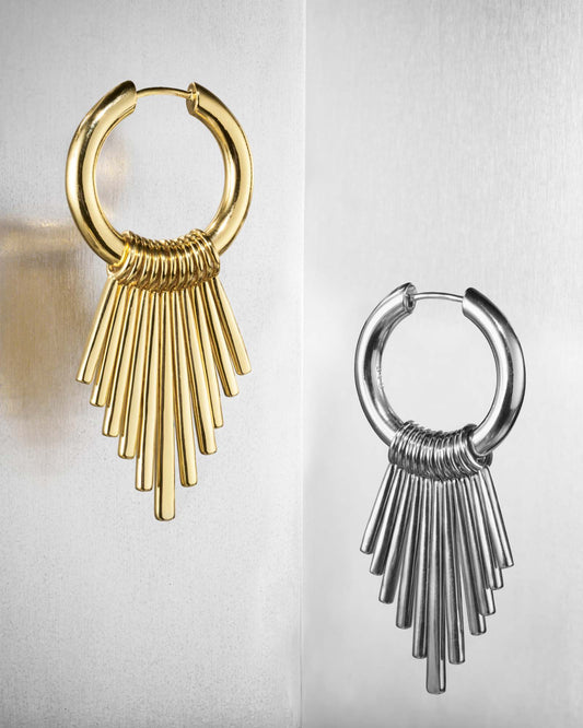 Maya Sunbeam Earrings-Ear Dangles- Gold - - Ask & Embla