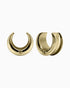 Crescent Moon Saddle Hangers-Saddle Hangers- Gold - 8mm (0g) - Ask & Embla