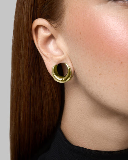 Crescent Moon Saddle Hangers-Saddle Hangers- Gold - 8mm (0g) - Ask & Embla