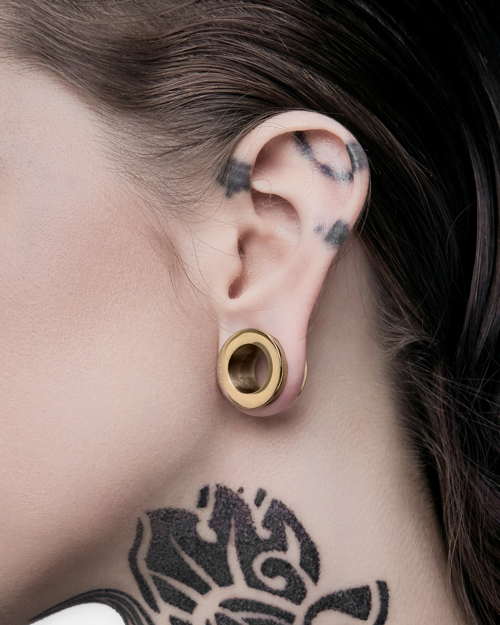 Sync Tunnels-Tunnels- Gold - 8mm (0g) - Ask & Embla