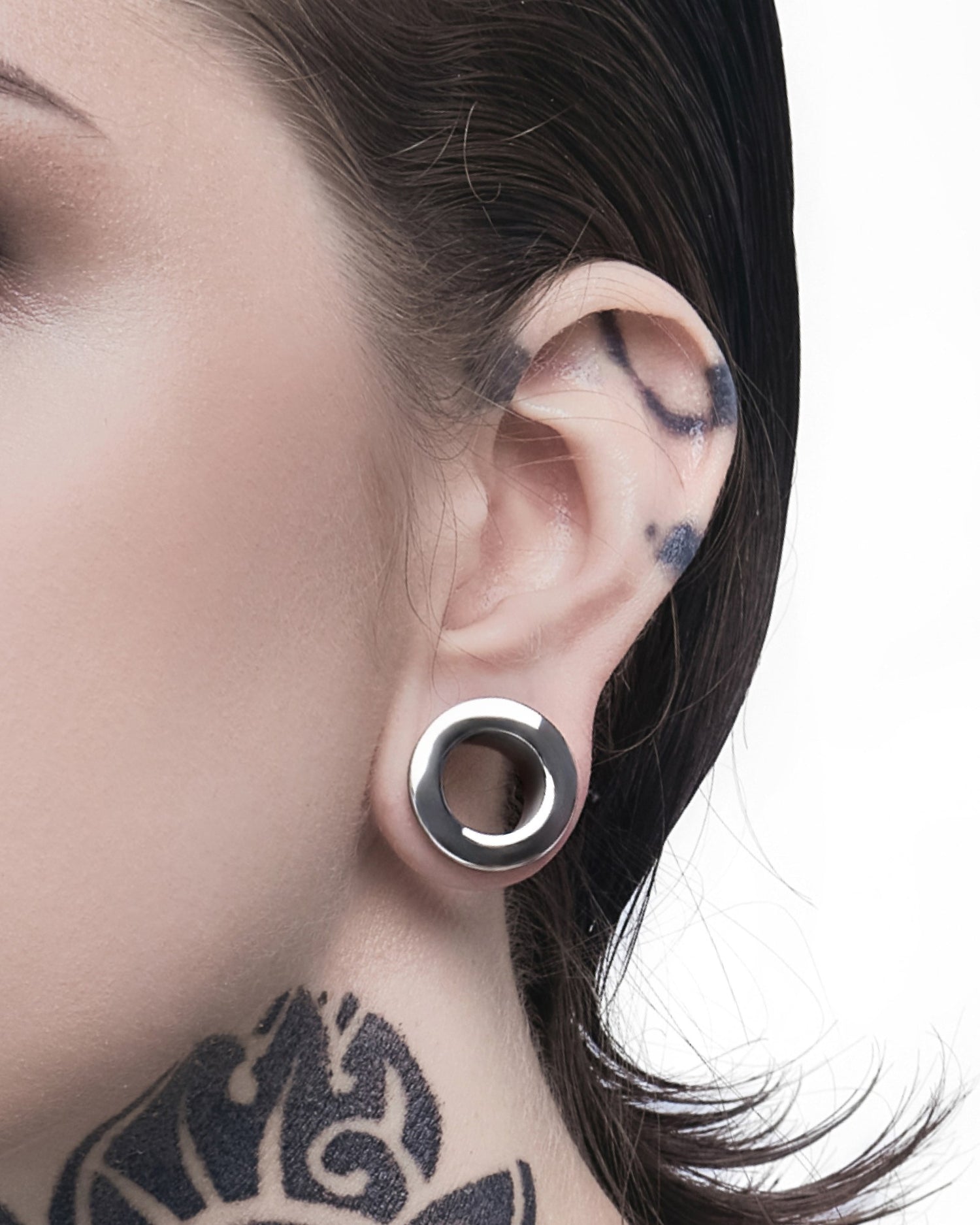 Sync Tunnels-Tunnels- Silver - 8mm (0g) - Ask & Embla