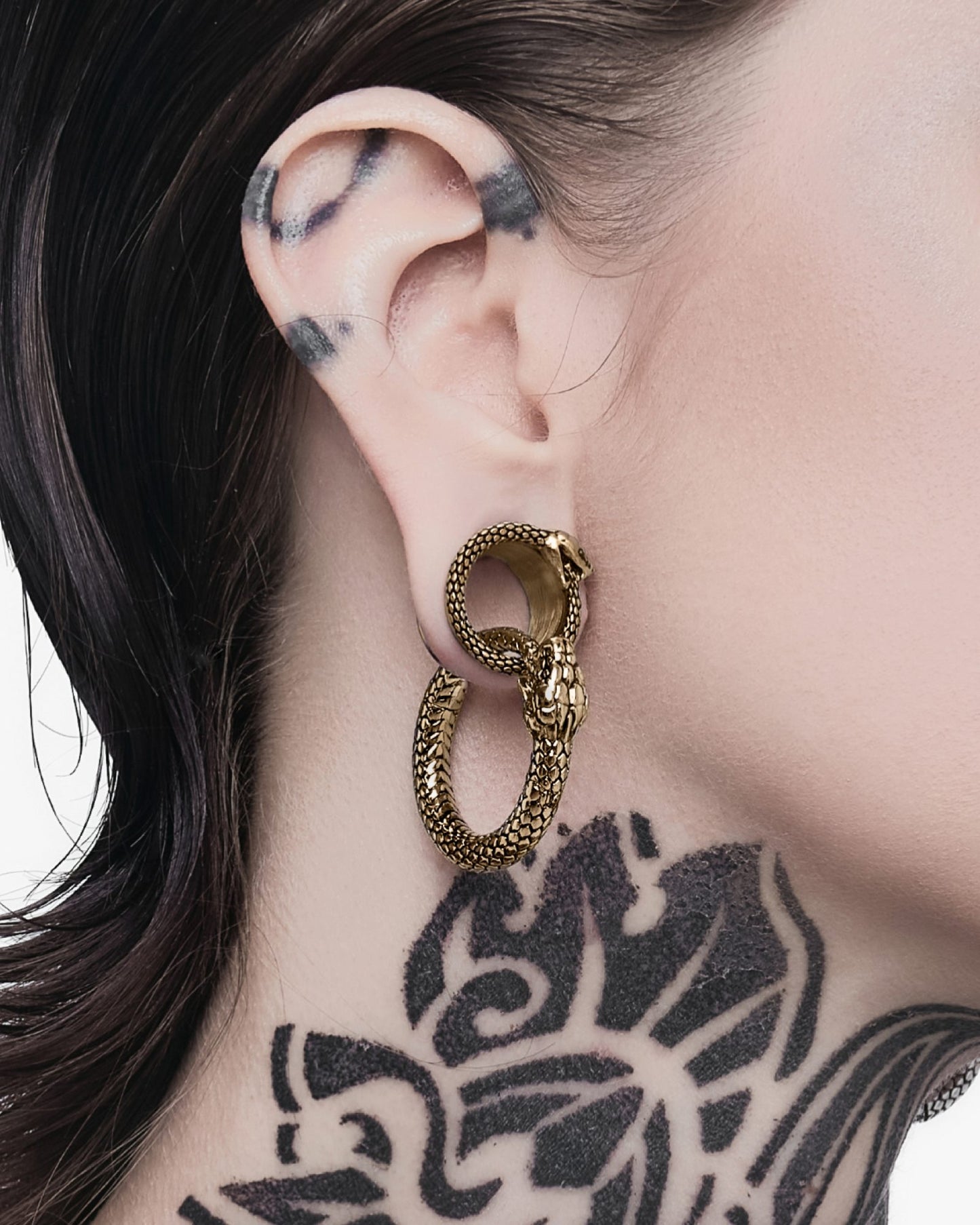 Ouroboros Tunnels-Tunnels- Gold - 8mm (0g) - Ask & Embla