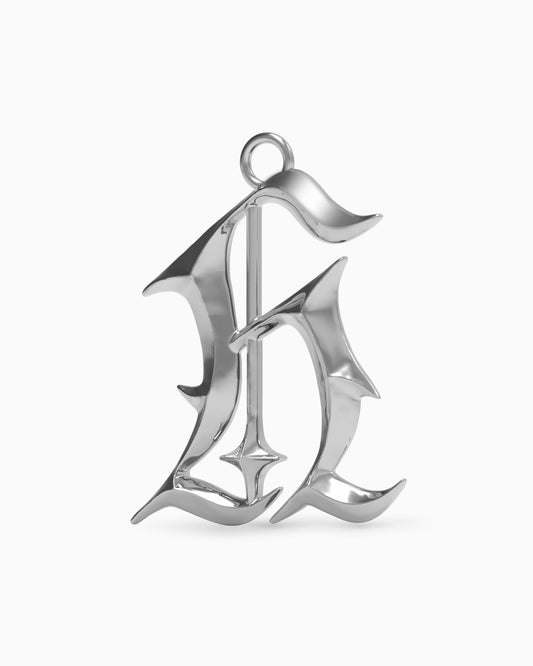 Blackletter Charms - H-Charms- Silver - - Ask & Embla