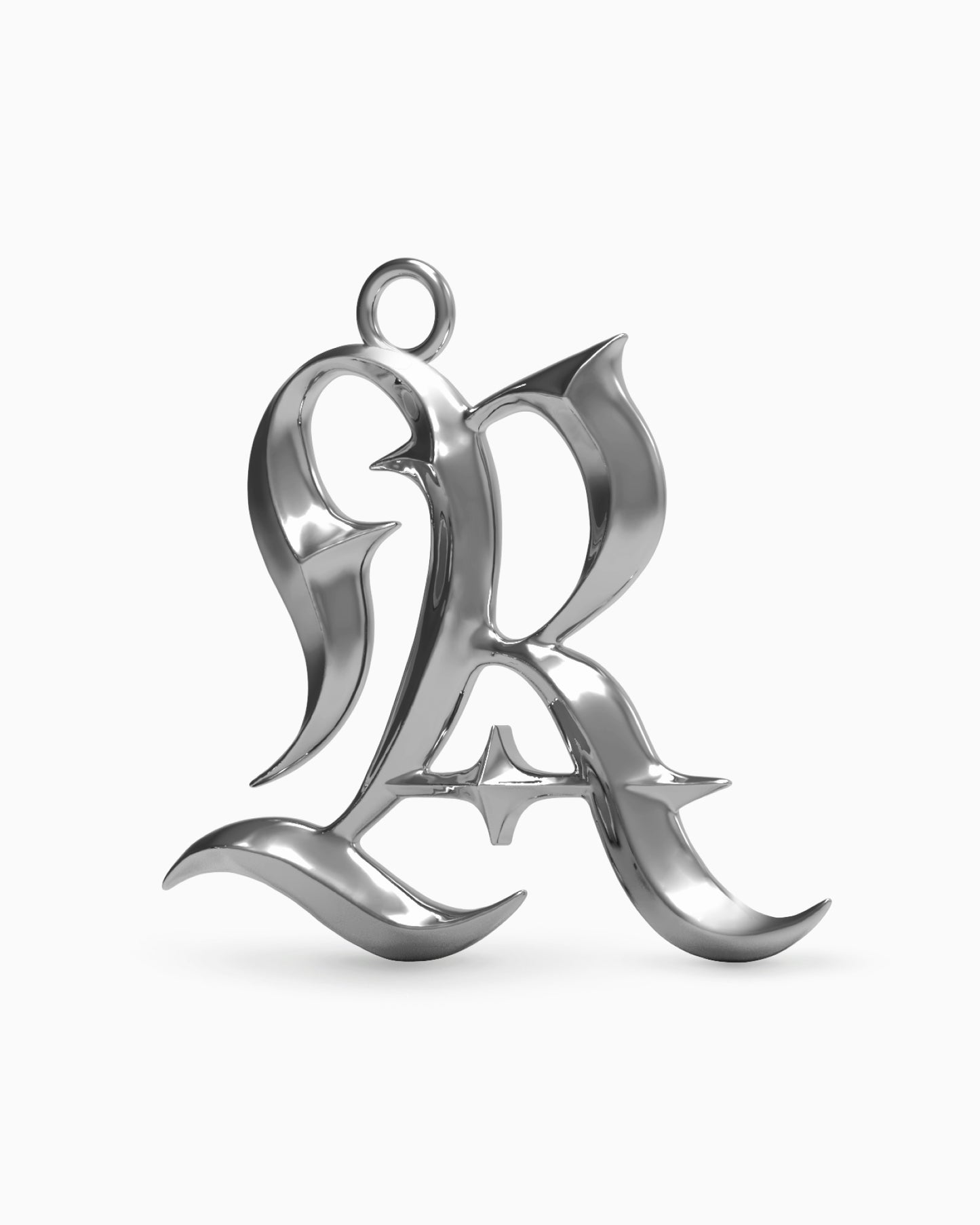 Blackletter Charms - R-Charms- Silver - - Ask & Embla